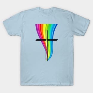 Cross Rainbow Flame 01 T-Shirt